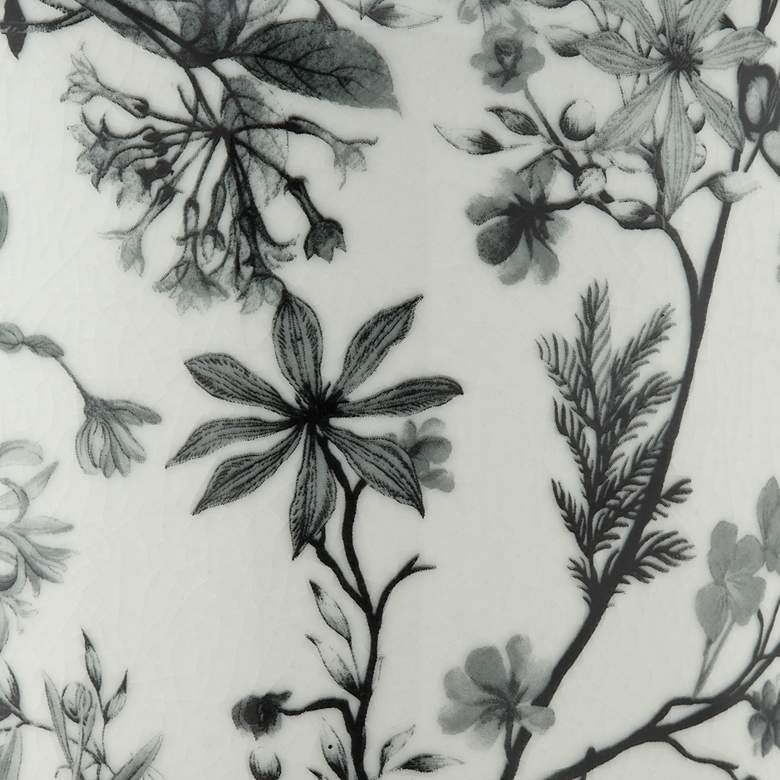 Image 5 Prentiss 14" High Black and White Ceramic Ginger Jar Decorative Vase more views