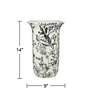 Prentiss 14" High Black and White Ceramic Ginger Jar Decorative Vase in scene