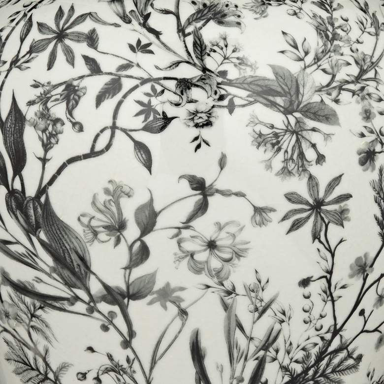 Image 6 Prentiss 21" High Black and White Ceramic Ginger Jar with Lid more views