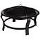 Prentiss 30" Round Powder-Coated Steel Outdoor Fire Pit