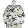 7_Prentiss 7 1/4" High Black and White Ceramic Ginger Jar with Lid more views