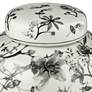 4_Prentiss 9" High Black and White Ceramic Ginger Jar with Lid more views