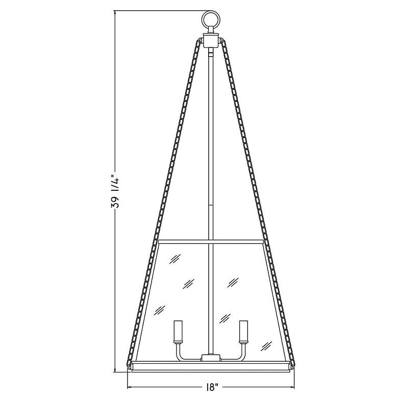 Image 7 Prescott 18" Wide Matte Black 4-Light Cone Pendant more views