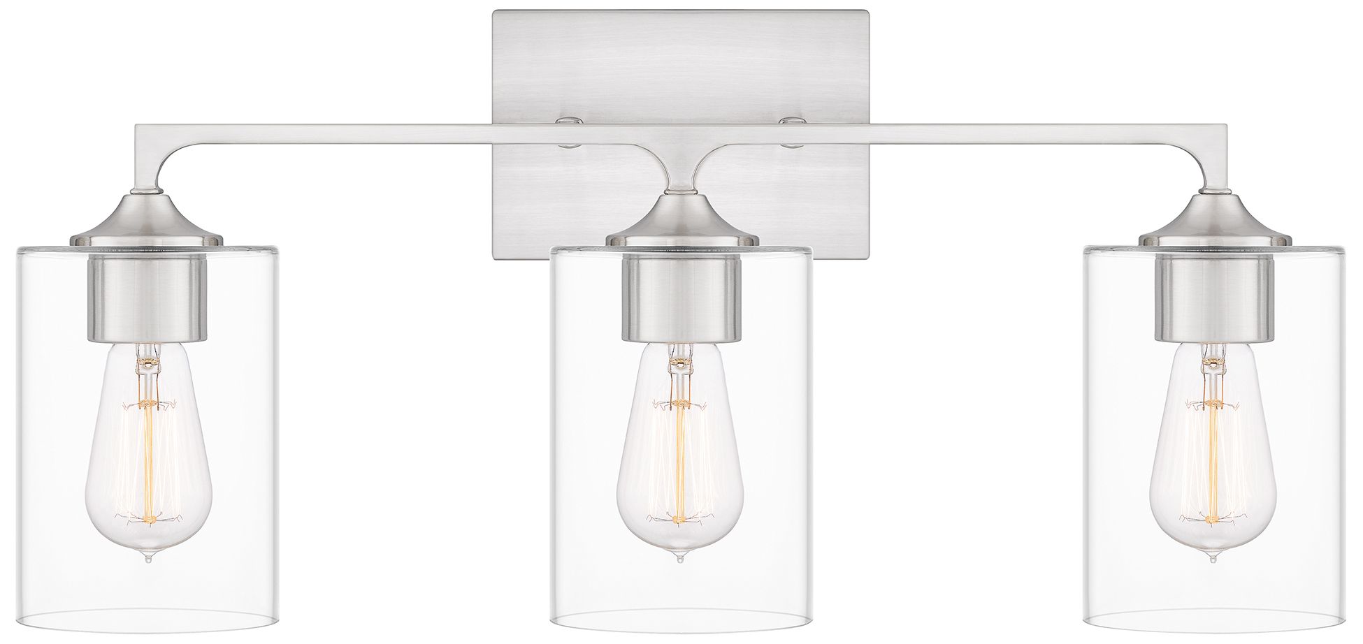 Image Prescott 3-Light Brushed Nickel Bath Light