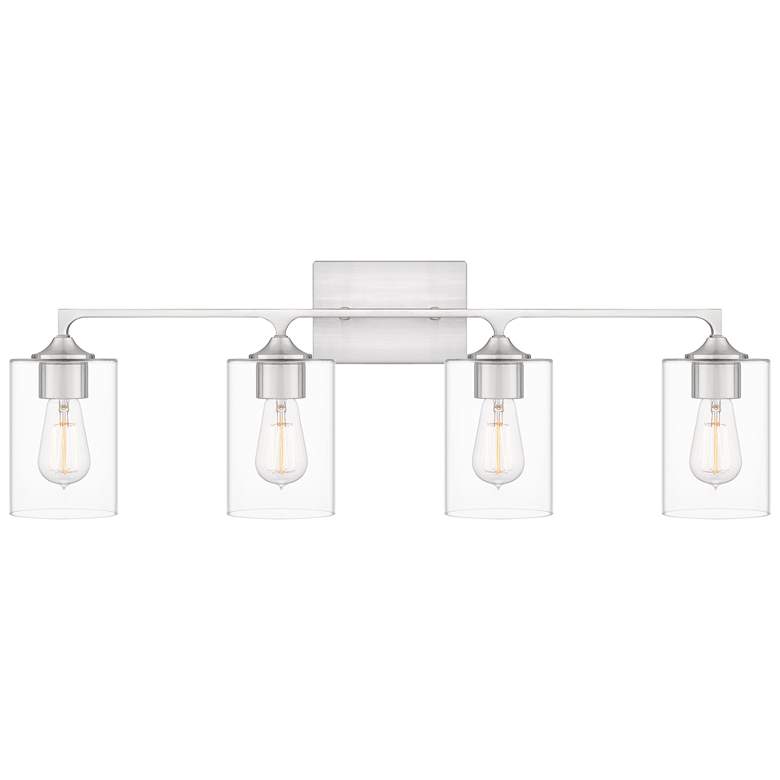 Image 1 Prescott 4-Light Brushed Nickel Bath Light