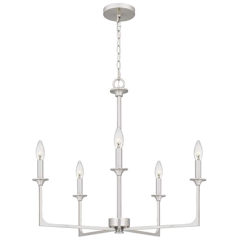 Image 2 Prescott 5-Light Brushed Nickel Chandelier