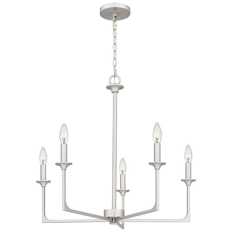 Image 3 Prescott 5-Light Brushed Nickel Chandelier more views
