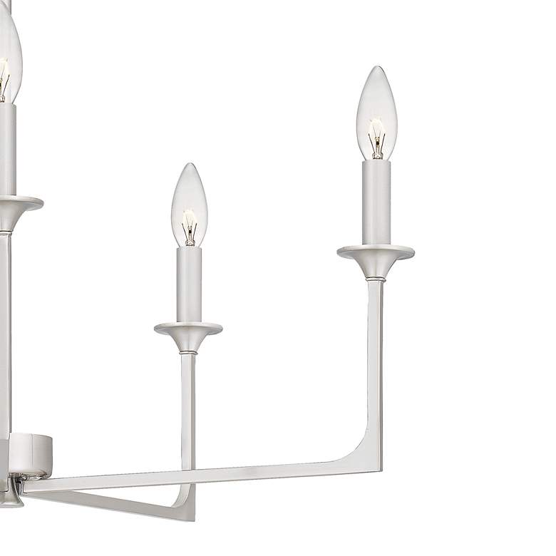 Image 5 Prescott 5-Light Brushed Nickel Chandelier more views