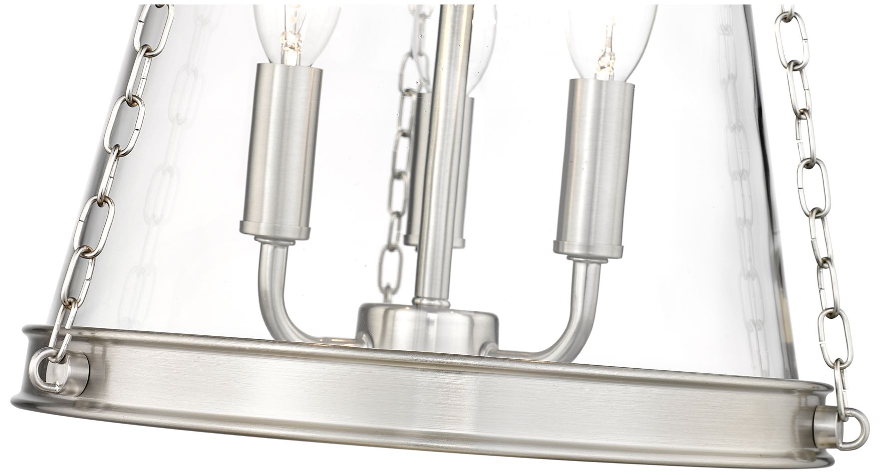 Image 6 Prescott by Z-Lite Brushed Nickel 12 inch 3 Light Pendant more views
