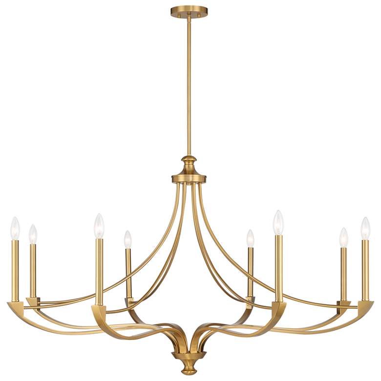 Image 1 Preserve 8-Light Chandelier in Warm Brass