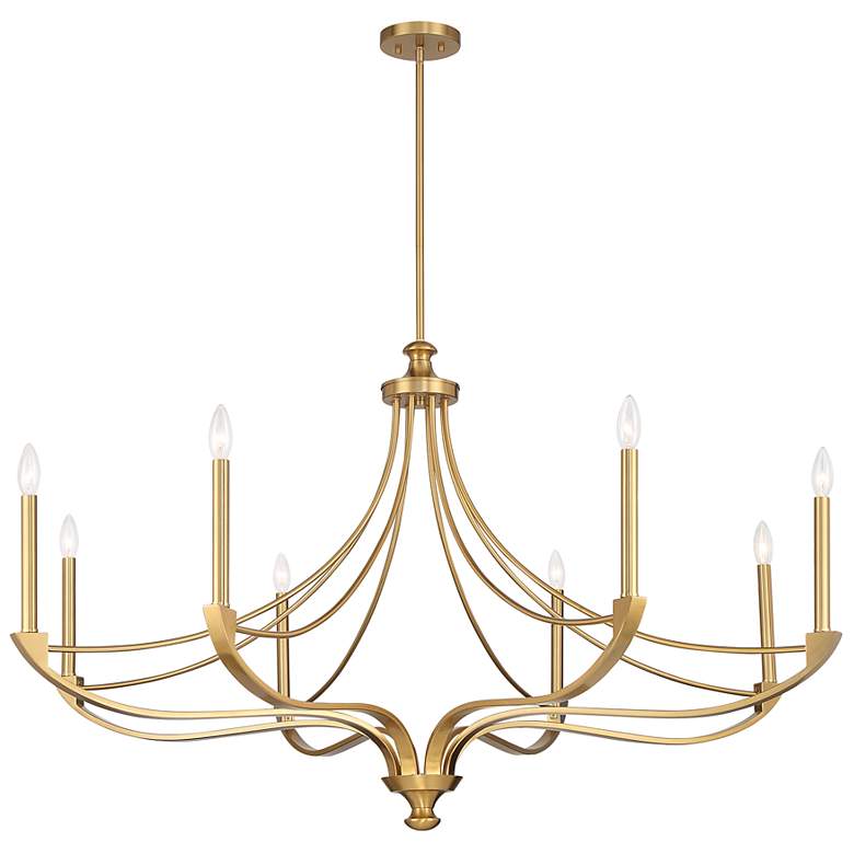 Image 3 Preserve 8-Light Chandelier in Warm Brass more views
