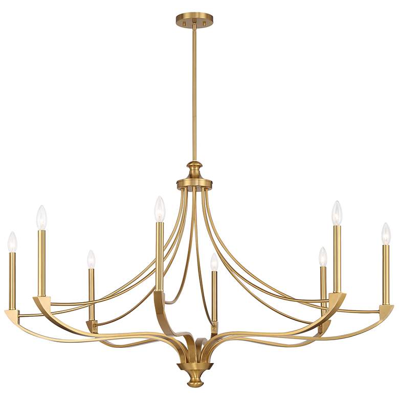 Image 5 Preserve 8-Light Chandelier in Warm Brass more views