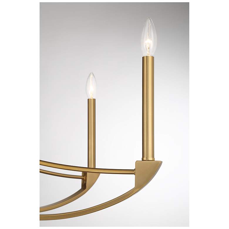 Image 6 Preserve 8-Light Chandelier in Warm Brass more views