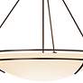 2_Presidio Tryne 35.1" Wide Large Scale Bronze Pendant With Opal Glass S more views