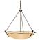 Presidio Tryne 35.1"W Large Scale Soft Gold Pendant With Sand Glass Sh