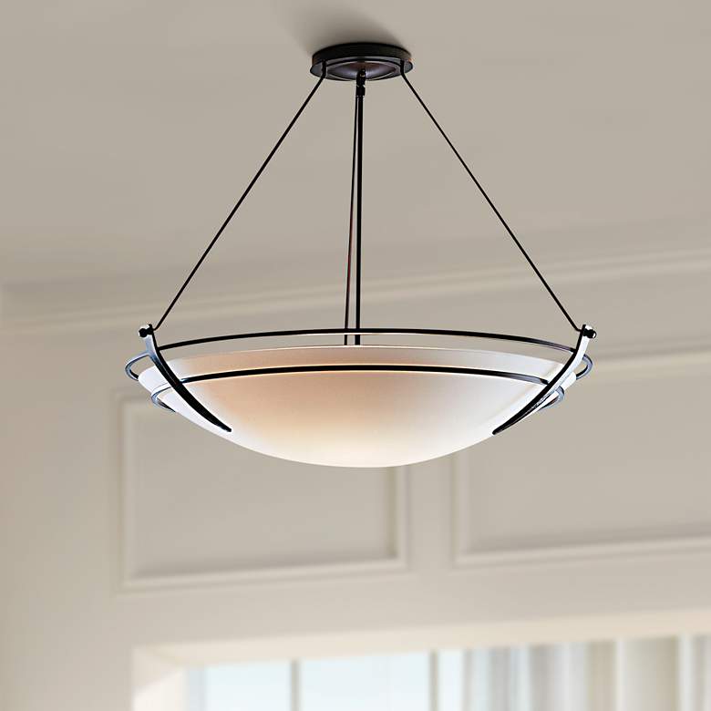 Image 1 Presidio Tryne Dark Smoke 26 1/2 inch Wide Ceiling Light Fixture