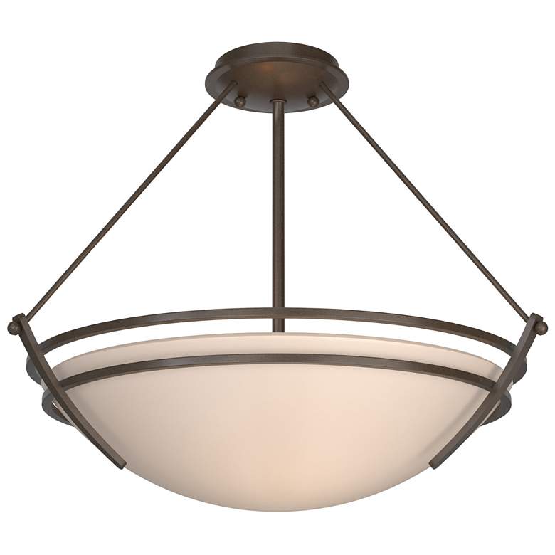 Image 1 Presidio Tryne Medium Semi-Flush - Bronze - Sand Glass