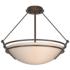 Presidio Tryne Medium Semi-Flush - Bronze - Sand Glass