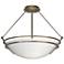 Presidio Tryne Medium Semi-Flush - Gold - Opal Glass