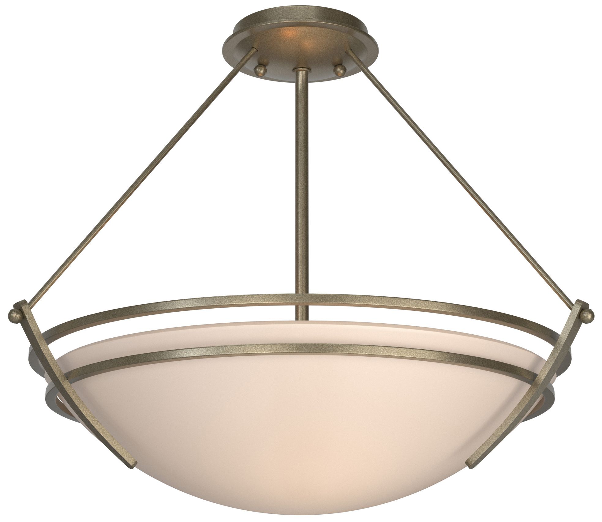 Presidio Tryne Medium Semi-Flush - Gold - Sand Glass - Made to Order