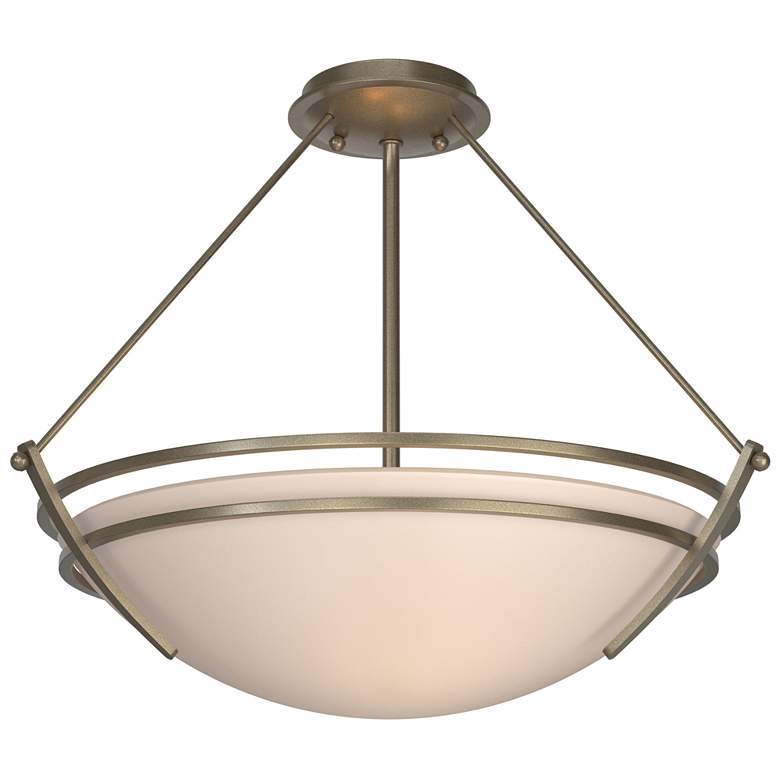Image 1 Presidio Tryne Medium Semi-Flush - Gold - Sand Glass