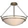 Presidio Tryne Medium Semi-Flush - Gold - Sand Glass