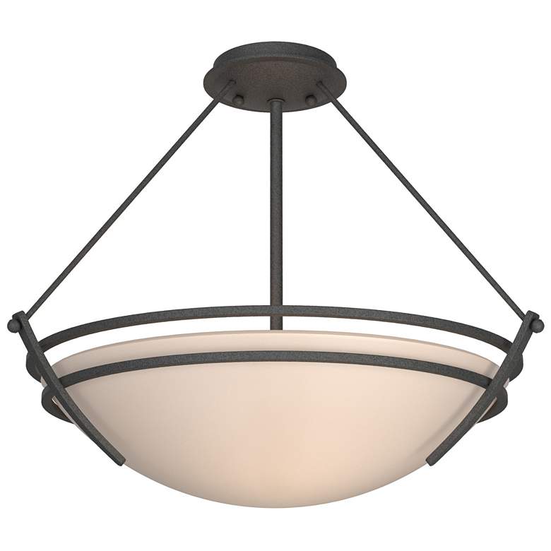 Image 1 Presidio Tryne Medium Semi-Flush - Iron - Sand Glass