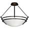 Presidio Tryne Medium Semi-Flush - Oil Rubbed Bronze - Opal Glass