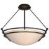 Presidio Tryne Medium Semi-Flush - Oil Rubbed Bronze - Sand Glass