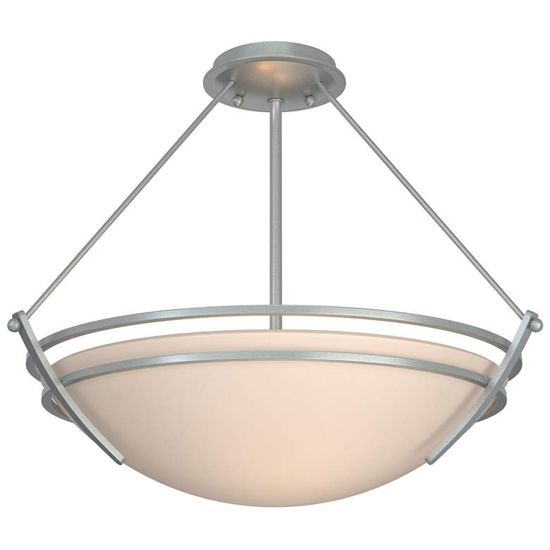 Image 1 Presidio Tryne Medium Semi-Flush - Platinum - Sand Glass
