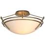 Presidio Tryne Short Semi-Flush - Soft Gold Finish - Opal Glass