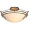 Presidio Tryne Short Semi-Flush - Soft Gold Finish - Opal Glass