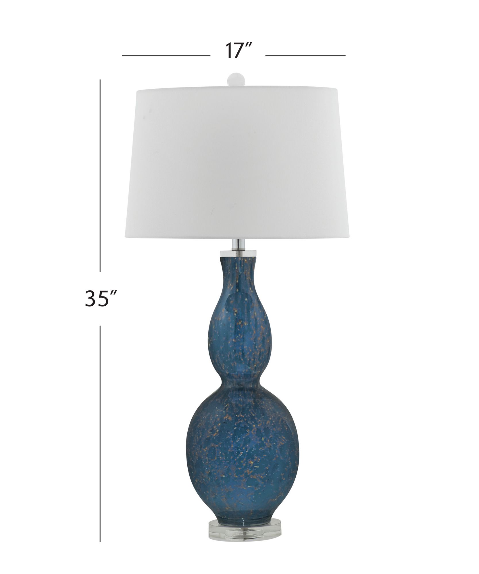 Image 4 Presley 35" High Blue Table Lamp more views