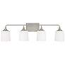 3_Presley 36 3/4"W Brushed Nickel 4-Light Vanity Bath Light more views