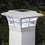 Watch A Video About the Prestige White Large Outdoor Solar LED Post Cap