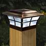 Watch A Video About the Prestige Copper Plated Large Outdoor Solar LED Post Cap