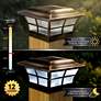 Watch A Video About the Prestige Copper Plated Large Outdoor Solar LED Post Cap