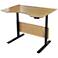 Prestige 51" Wide Maple Wood Adjustable Sit-Stand Desk