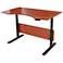 Prestige 63" Wide Cherry Wood Adjustable Sit-Stand Desk