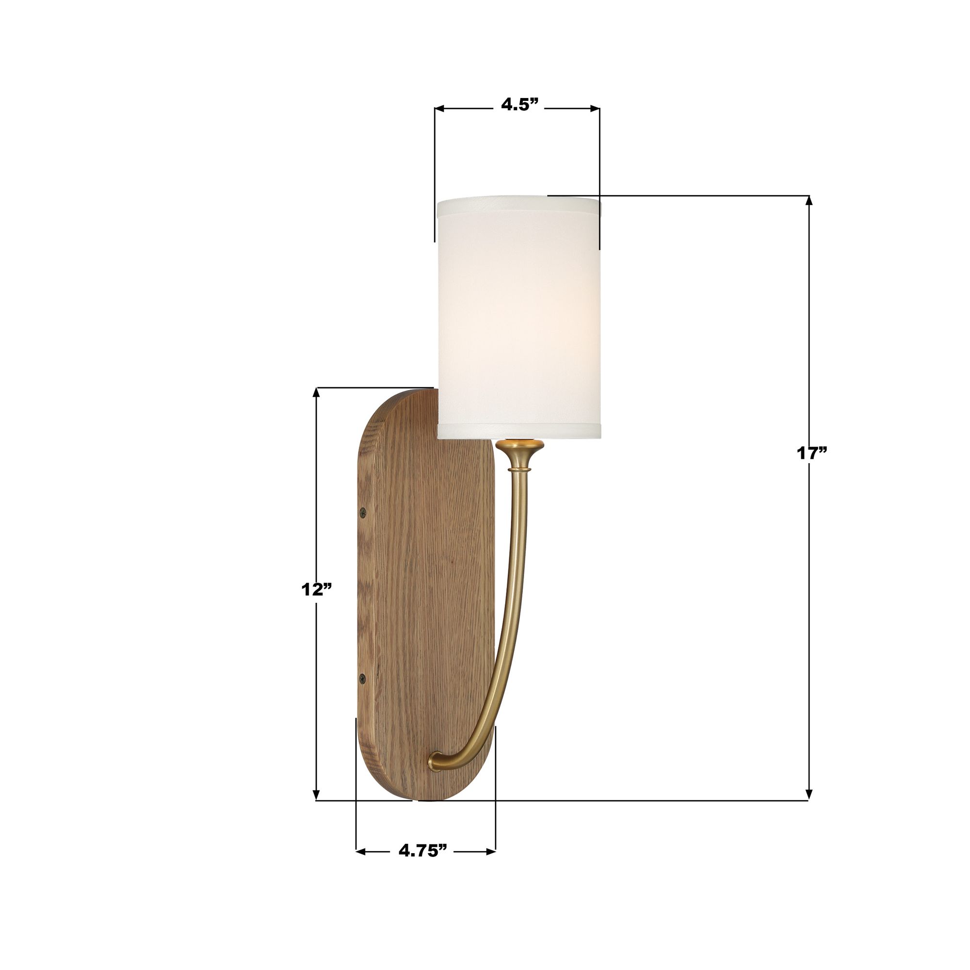 Preston 1 Light Vibrant Gold Sconce