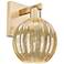 Preston 11.75"H Champagne Bronze Wall Sconce With Mercury Globe Shade