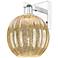 Preston 11.75"H Polished Chrome Wall Sconce With Mercury Globe Shade