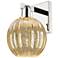 Preston 11.75"H Polished Nickel Wall Sconce With Mercury Globe Shade