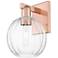 Preston 11.75" High Antique Copper Wall Sconce With Clear Globe Shade