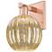 Preston 11.75" High Antique Copper Wall Sconce With Mercury Globe Shade
