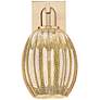 2_Preston 12.5" High Champagne Bronze Wall Sconce With Bell Mercury Shade more views