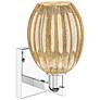 2_Preston 12.5" High Polished Chrome Wall Sconce With Bell Mercury Shade more views