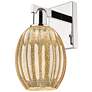 1_Preston 12.5" High Polished Nickel Wall Sconce With Bell Mercury Shade