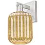 1_Preston 13.5"H Brushed Satin Nickel Wall Sconce With Mercury Jar Shade
