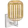 2_Preston 13.5"H Brushed Satin Nickel Wall Sconce With Mercury Jar Shade more views